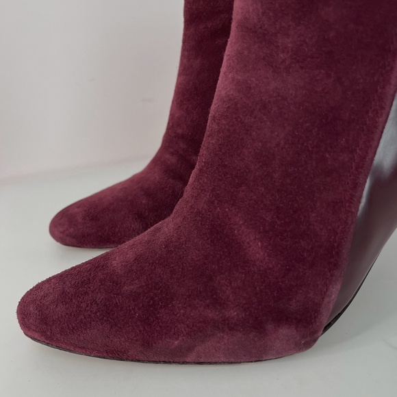 Suede & Patent Leather Booties - Picture 11 of 13